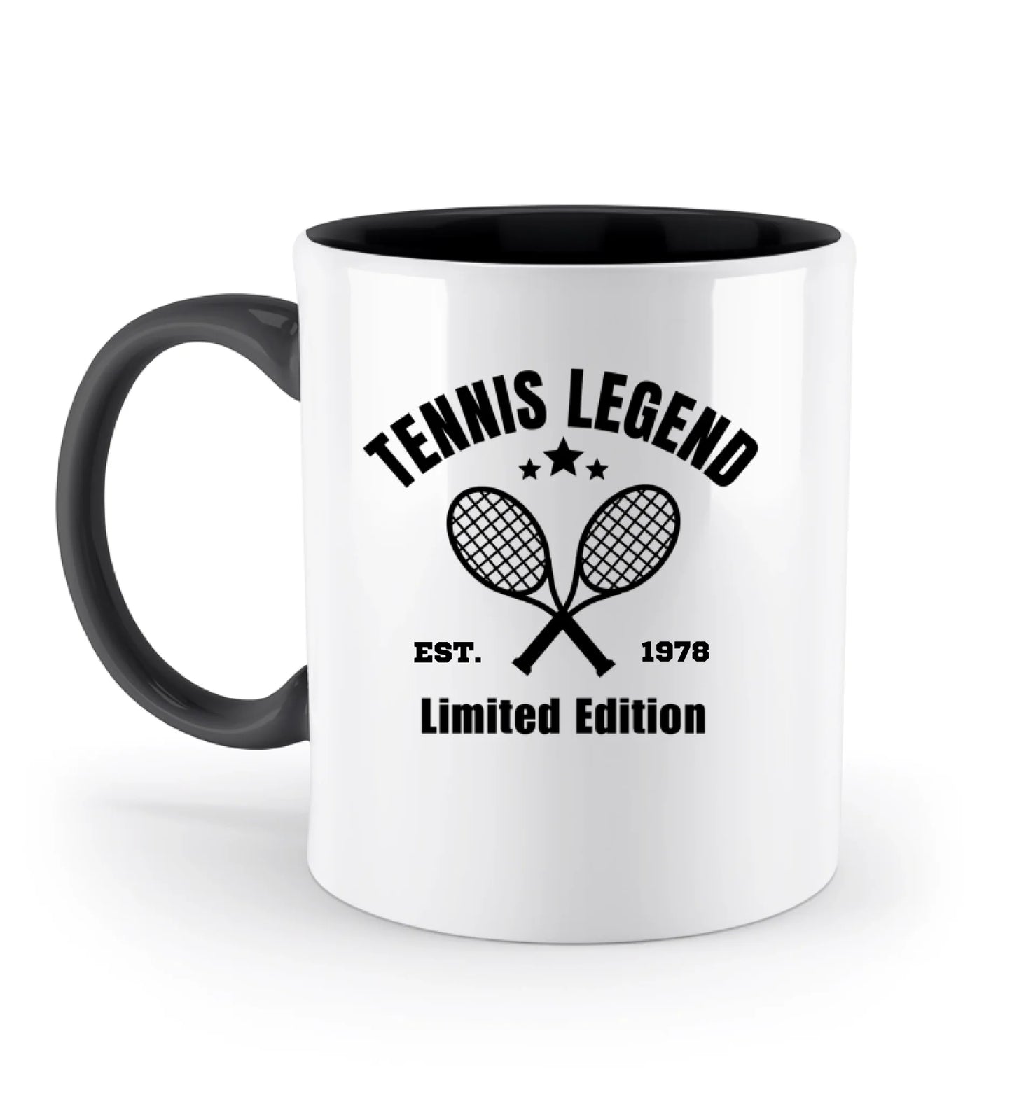 Tennis Legend - Zweifarbige Tasse personalisierbar