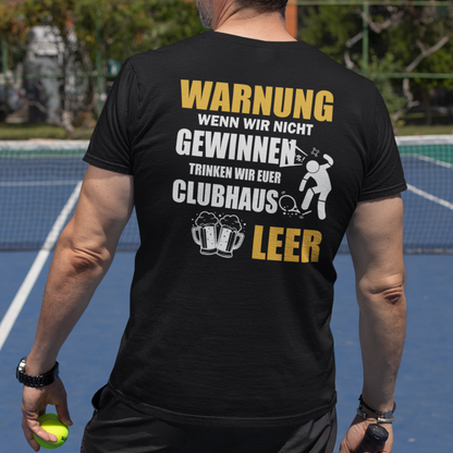 Warnung - Wenn wir nicht gewinnen  - Herren  Organic T-Shirt - Achtung Rückenprint