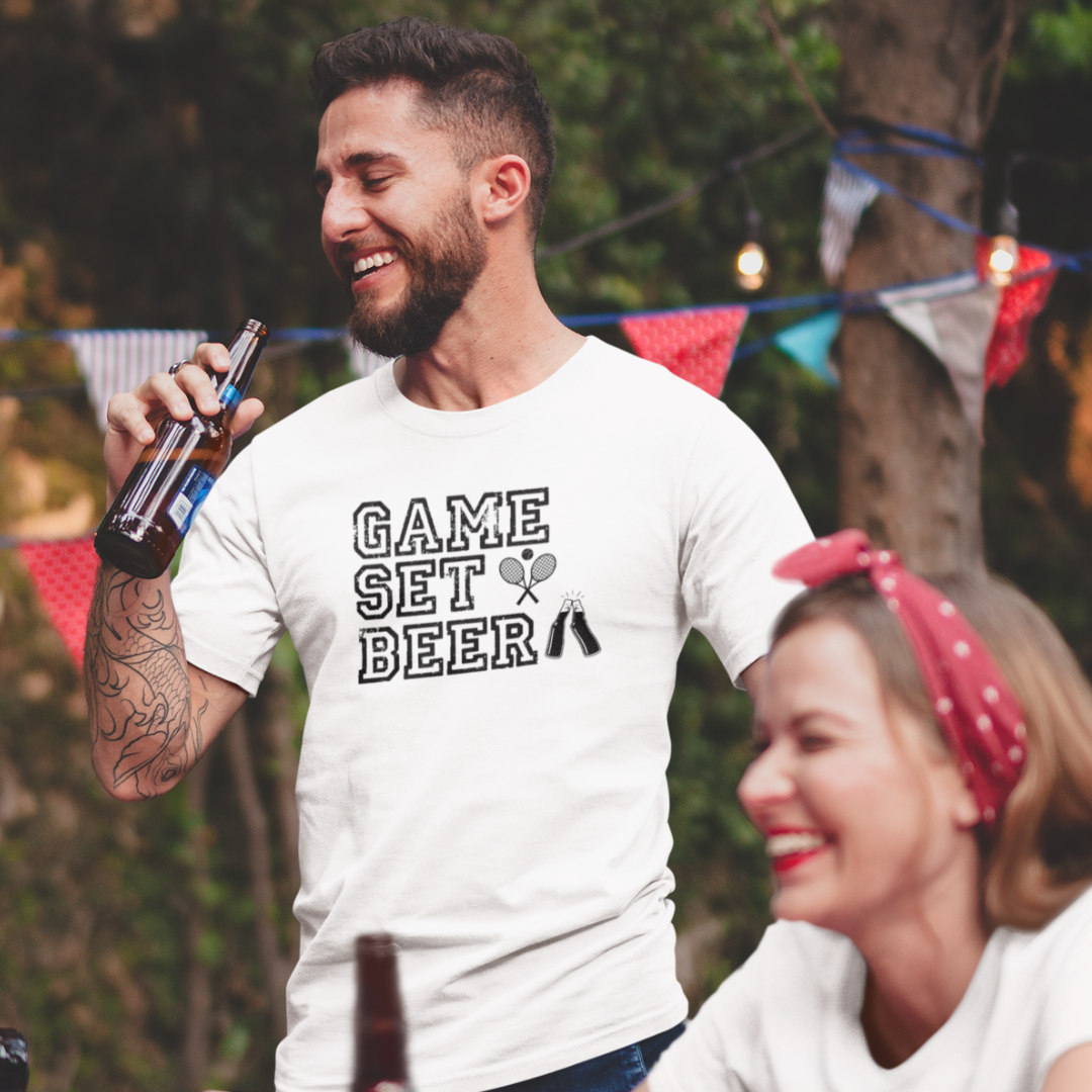 Game, Set, Beer  - Herren Premium Organic T-Shirt