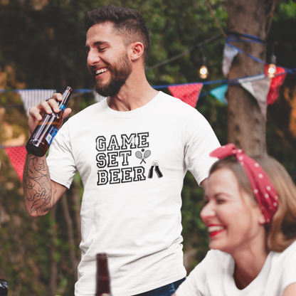 Game, Set, Beer  - Herren Premium Organic T-Shirt