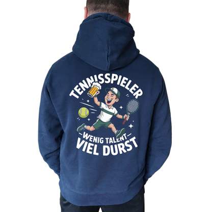 Tennisspieler Cartoon - Herren Premium Organic Hoodie