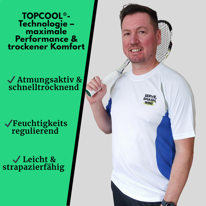 Serve, Smash, Win - Performance Tennisshirt