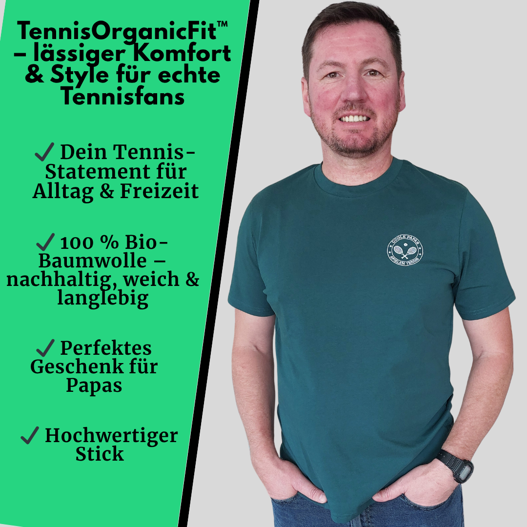 Coole Papas spielen Tennis  - Herren Premium Organic T-Shirt (Stick)