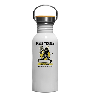 Mein Tennis - nicht perfekt, aber spektakulär | Edelstahl Trinkflasche