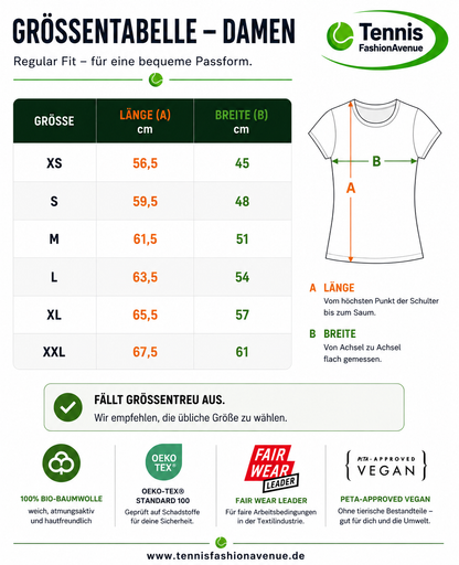 Tennis löst Probleme - Damen Premium Organic T-Shirt