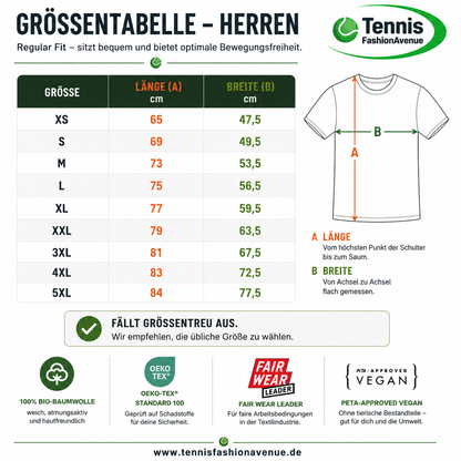 Tennis gespielt - Herren Premium Organic T-Shirt