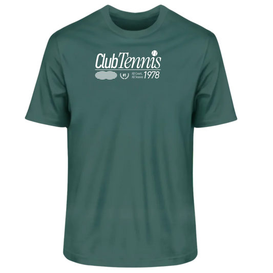 Club Tennis Herren Premium T-Shirt grün personalisierbar mit Jahreszahl