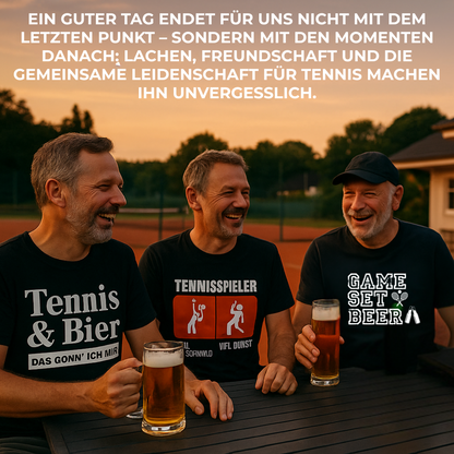 Ich mag Tennis und Bier  - Herren  Organic T-Shirt