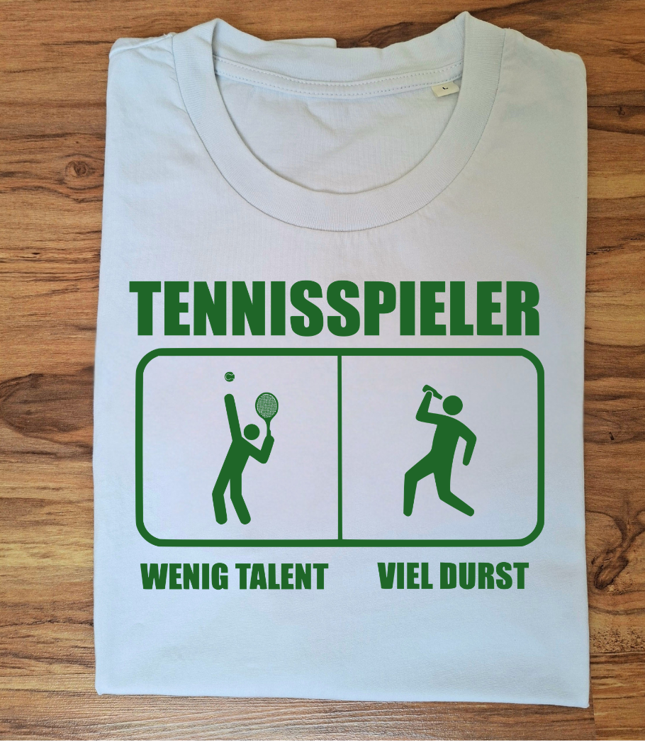 Tennisspieler - wenig Talent, viel Durst  | Herren Premium Organic T-Shirt