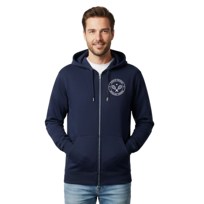 Coole Papas spielen Tennis  - Herren Organic Sweatjacke mit Zipper (Stick)