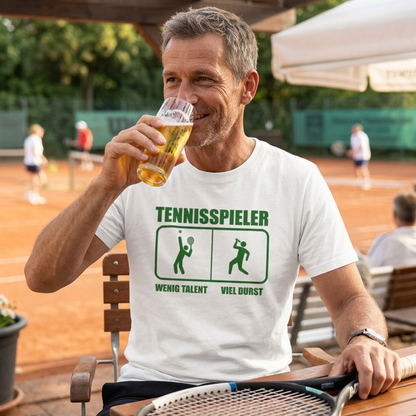 Tennisspieler - wenig Talent, viel Durst  | Herren Premium Organic T-Shirt