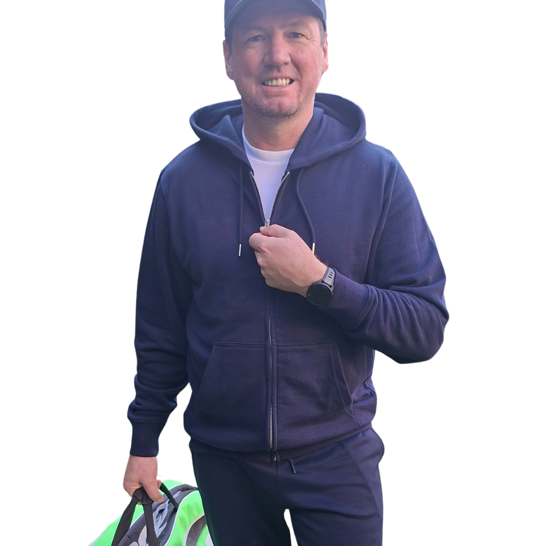 Tennis löst die meisten meiner Probleme - Herren Organic Sweatjacke mit Zipper