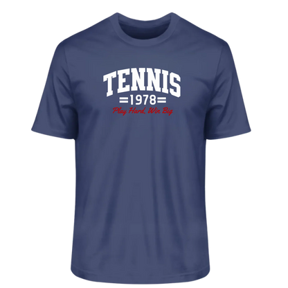 Tennis 1978 Herren Premium T-Shirt navyblau personalisierbar