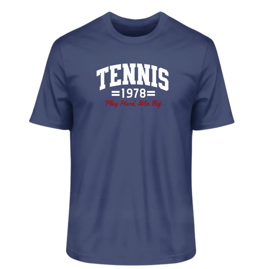 Tennis 1978 Herren Premium T-Shirt navyblau personalisierbar