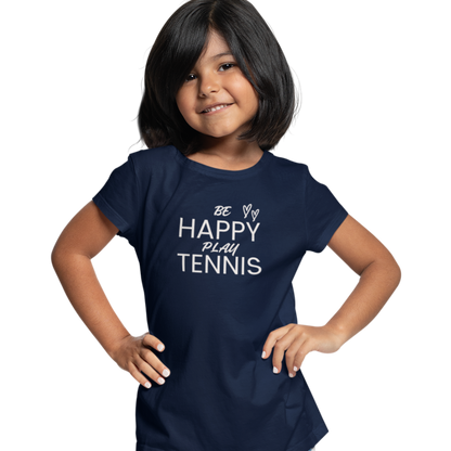 Be Happy, Play Tennis - Kinder Premium Organic T-Shirt