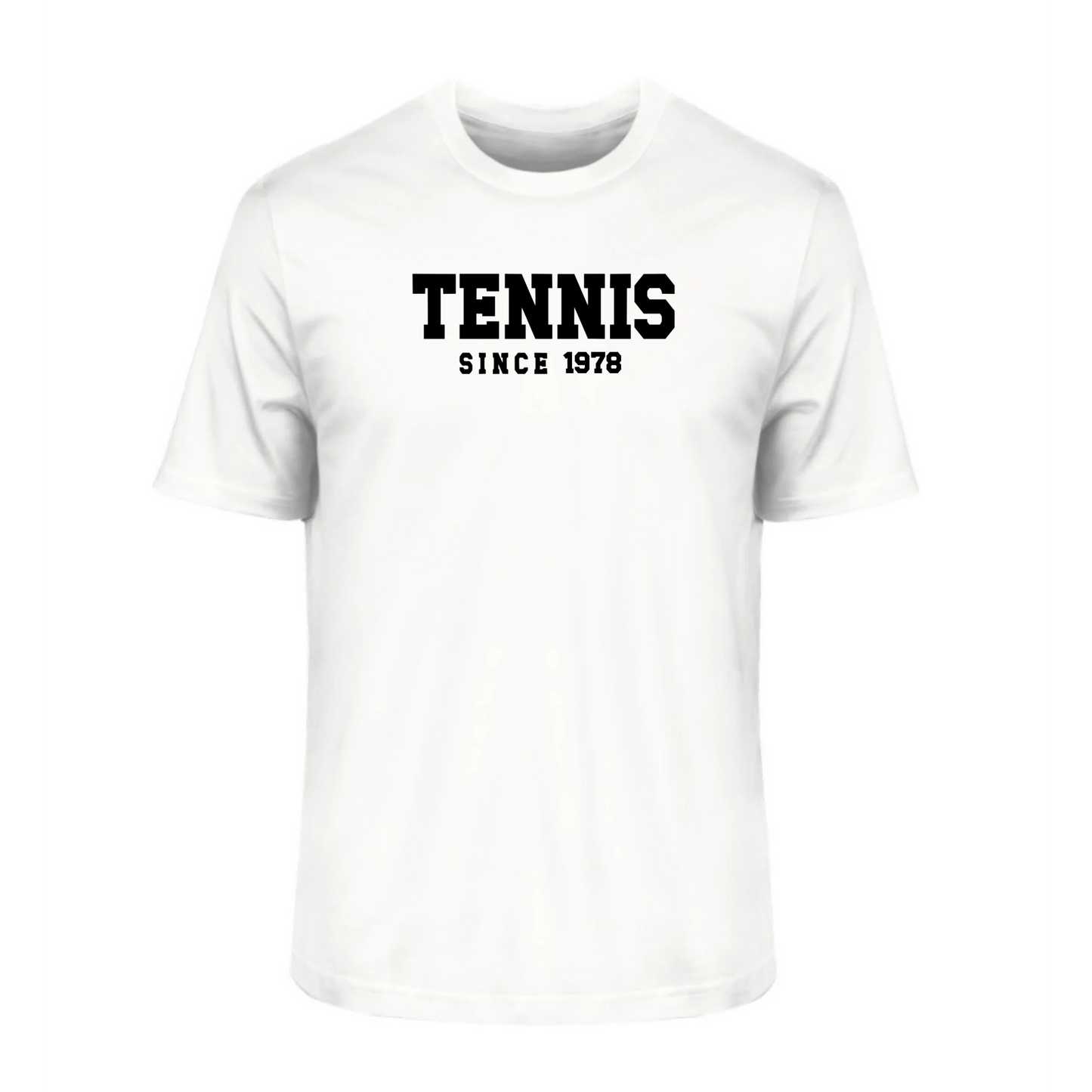 Tennis Since Herren T-Shirt weiß personalisierbar - Tennis Geschenk