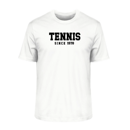 Tennis Since Herren T-Shirt weiß personalisierbar - Tennis Geschenk