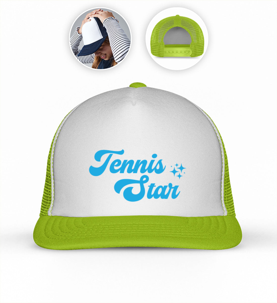 Lime Green/White -7215